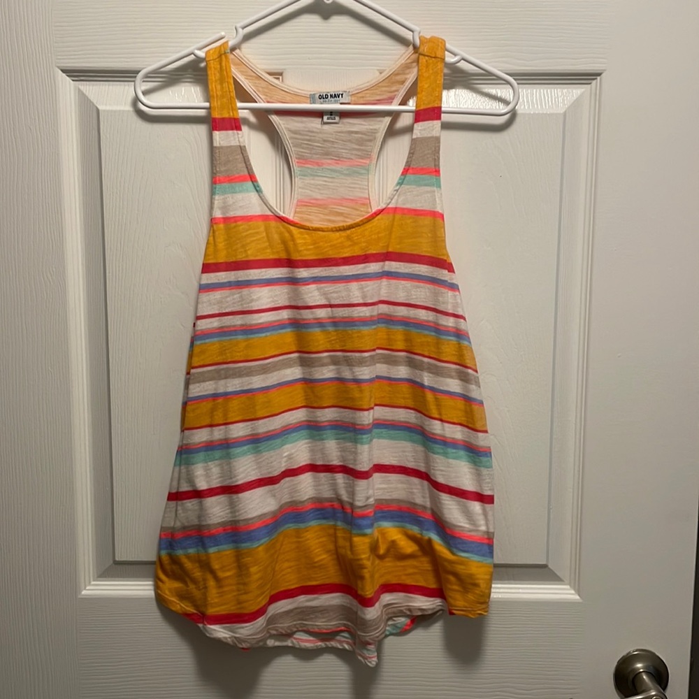 Old Navy Striped Racerback Tank Top